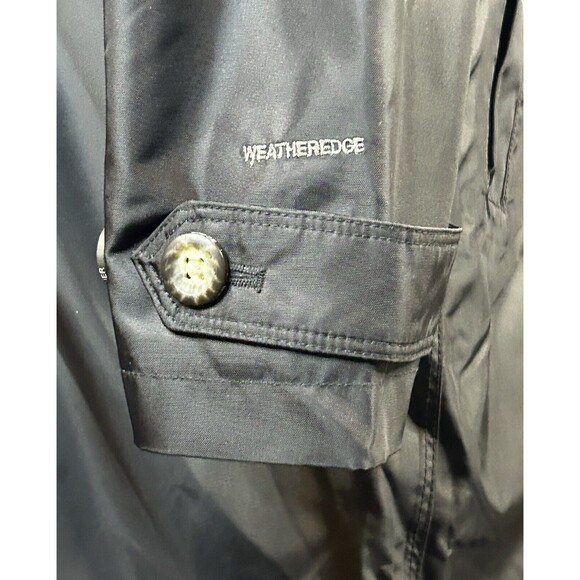 Eddie Bauer Weatheredge Trench Coat Water Resistant Rain Jacket Black NEW MEDIUM - Picture 10 of 16